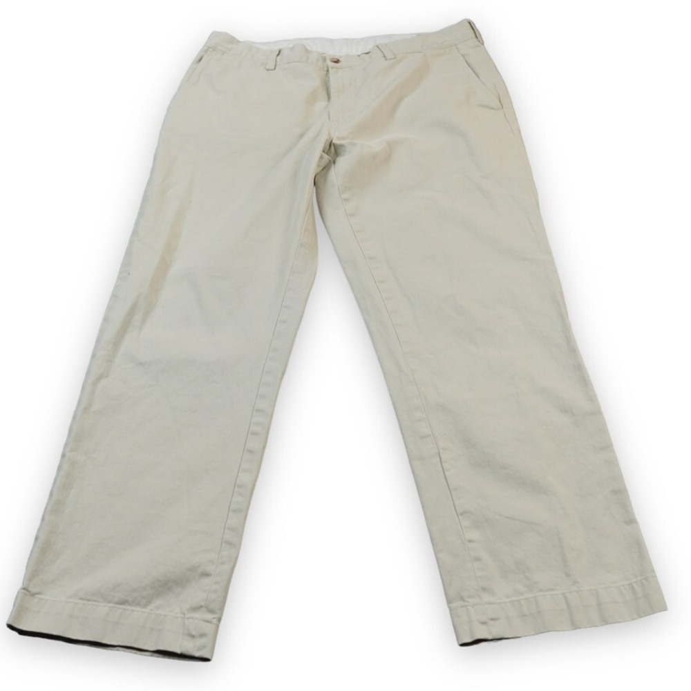 Polo Ralph Lauren Pants Mens 36x30 Beige Bone Cotton Classic Fit Chino READ